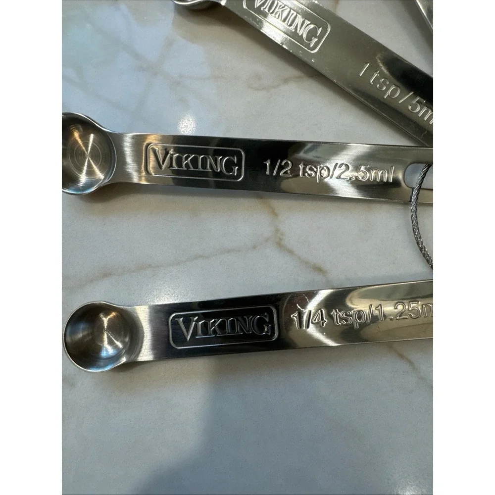 VIKING 4-Piece Stainless Steel Measuring Spoons Set NEW!